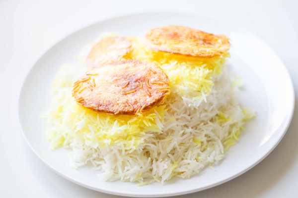 Persian Rice with Crispy Potato Tahdig