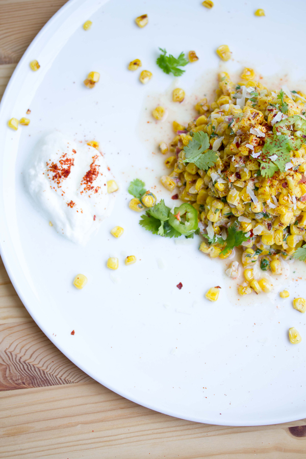 Skinny Mexican street corn salad for when you're craving spicy street corn minus the calories!