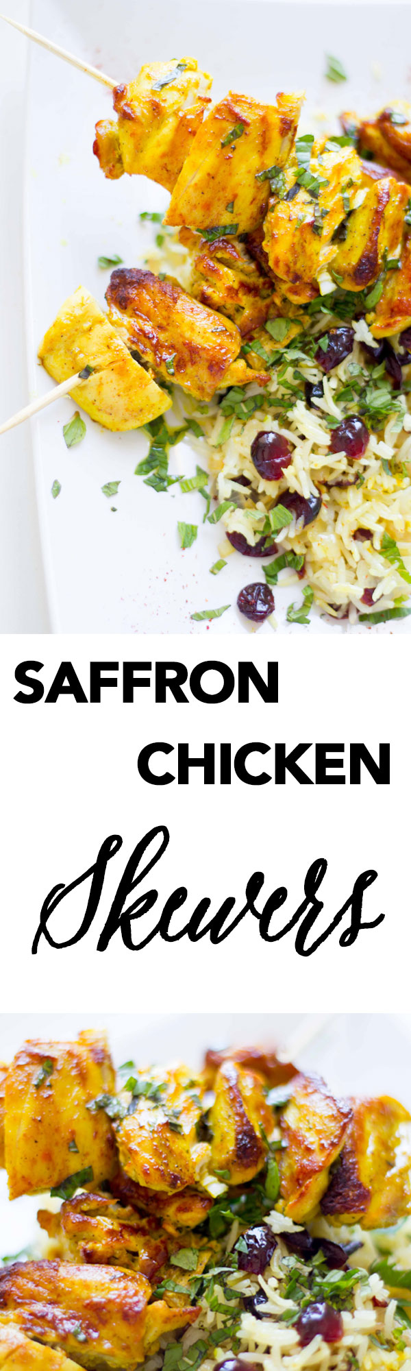 These Persian chicken saffron skewers are a quick and easy to make meal you can pair with just about anything. Eat over rice, in a sandwich, or over your favorite salad.
